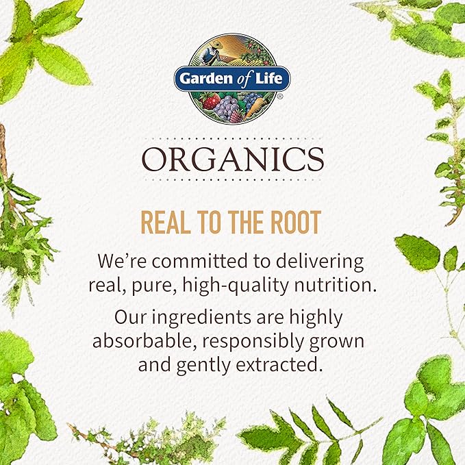 Garden of Life Once Daily Whole Food Multivitamin for Men, Organic Mens Vitamins & Minerals, Vitamin C, Zinc, Vegan, for Health & Well-Being, 30 Tablets