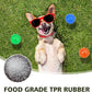 Petizer 3-Pack 3.5" Squeaky Dog Toy Balls - Floating Pool Balls, Spiky Interactive Fetch Toys for Puppy, Chew Toys - Safe, BPA Free