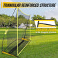 PodiuMax Golf Net, 10x7ft Golf Practice Net with Noise Reduce Silk Target Driving Real Balls, Hitting Nets for Backyard Garage, Improve Chipping Putting Pitching, Gift for Men & Golfers