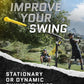 SKLZ Hurricane Batting Swing Trainer for Baseball & Softball - Durable Swing Arm - 4 Power Band System - High-Visibility, Anti-Dent Target Ball Head - Screw-in Base Legs, Metal Stakes & Carry Bag