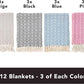 Arkwright Common Ground Bulk Blankets - Pack of 12 - Reversible 100% Cotton All Season Lightweight Couch Bed Throws for Wedding Guests, Travel, and Outdoor Events, 50 x 70 in, Aztec