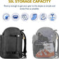 Unigear Ski Boot Bag Backpack for Helmet 50L/70L, Goggles, Gloves, Skis, Snowboard & Accessories (Black)