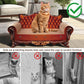 Sofa Shaped Scratching Couch,Thick Scratching Cardboard, Lounge Bed for Indoor Rest&Play, Sofa Scratcher Pad (21.2" L X 12.2 "W X 11.8" H)