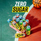 Cellucor C4 Performance Energy Drink | JOLLY RANCHER Watermelon | Zero Sugar Carbonated Preworkout Energy | 200mg Caffeine with Beta Alanine | 16 Fl Oz (12 Pack)