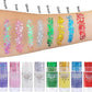 Gold Hair Glitter Stick,Yellow Body Face Glitter Singer Concert Outfits for Women,Rave Accessories Carnival Chunky Sequins,Waterproof Shimmer Body Paint for Kids