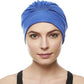 BEEMO Swim Caps for Women Swimming Turban Polyester Latex Lined Pleated for Ladies