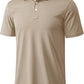 MAGCOMSEN Men's Polo Shirts 3 Buttons Casual Work T Shirts Quick Dry Short Sleeve Golf Shirt Pique Jersey Outdoor Performance