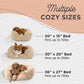 Best Friends by Sheri Shag Lounge Bed Calming Faux Fur Dog Bed, Taupe, Large 36" x 27"