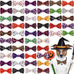 Hillban 50 Pieces Halloween Collar Dog Bow Ties Accessories for Dogs Bow Ties Attachment with Elastic Bands Dog Collar Detachable Charms for Halloween Dogs Collar Accessories