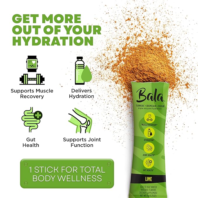 BALA Enzyme Sugar-Free Drink Mix Powder - Lime 0.25oz (10 Count)