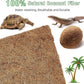 ZeeDix 10 Pieces Reptile Carpet- 12 x 12 inches Natural Coconut Fiber Pet Mat Tortoise Carpet Mat Coco Fiber Substrate Liner Pet Terrarium Liner for Lizard Turtle Snake Gecko Bearded Dragon