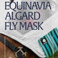 Equinavia Algard Soft Mesh Horse Fly Mask with Ear Protection and 45 UPF Rating | No Eye Irritation & UV Protection - Silver/Turquoise - Pony