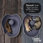 Cat Tunnel Bed for Indoor Cats, Medium Large, Donut Cave House up to 22 Lbs, Spacious for 2 Kittens (Dark Blue)