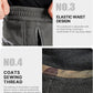 FREE SOLDIER Men's Outdoor Softshell Fleece Lined Cargo Pants Snow Ski Hiking Pants with Belt