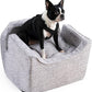 Snoozer Lookout I Car Seat - Dog Car Seats for Small Dogs, Puppy Booster Bed for Small & Medium Sized Pets Up to 25 Lbs, Elevated, Washable - Medium, Palmer Dove