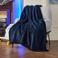 Bedsure Twin XL Fleece Blanket Dorm Bedding - Lightweight Soft Cozy Blankets for Bed, Sofa, Couch, Travel, Camping, Navy, 66"x90"