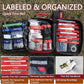 First Aid Trauma Kit,Comprehensive First Aid Kit with Labelled Compartments, Molle System Emergency Kits for Cars, Home, Office, Backpacking, Camping, Traveling, and Cycling-265 Piece