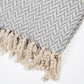 Arkwright Common Ground Bulk Blankets - Pack of 12 - Reversible 100% Cotton All Season Lightweight Couch Bed Throws for Wedding Guests, Travel, and Outdoor Events, 50 x 70 in, Chevron