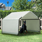 Dog Shade Shelter Outdoor 4'x4'x3' Tent for Large Medium Dogs, Outside Sun Rain Canopy Pet House for Cats Pigs Livestock with Waterproof Roof Ground Nails,Grey