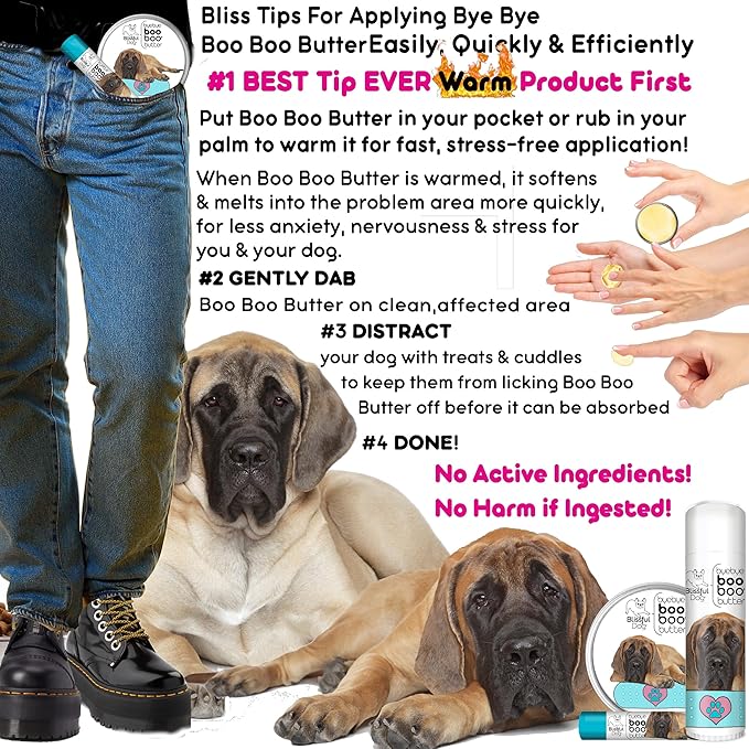 The Blissful Dog Mastiff Boo Boo Butter, 16 oz.