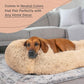 Best Friends by Sheri Shag Lounge Bed Calming Faux Fur Dog Bed, Taupe, Large 36" x 27"