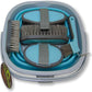 Collapsible Grooming Kit 10 Liter Bucket and 5 Grooming Tools by Southwestern Equine (Turquoise)