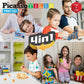 PicassoTiles 103 Pieces 1" Magnetic Toy Building Block Cubes Building Block, 3D Cube Construction Cubes Magnet Sensory Toys Gifts Educational with Free Idea Book for Kid, Boy, Girl & Toddler PMC103