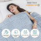 L'AGRATY Weighted Blanket - 48"x72" 20lbs Cooling Breathable Heavy Blanket Microfiber Material with Glass Beads for Adult All-Season Summer Fall Winter Soft Thick Comfort