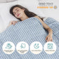 L'AGRATY Weighted Blanket - 48"x72" 15lbs Cooling Breathable Heavy Blanket Microfiber Material with Glass Beads for Adult All-Season Summer Fall Winter Soft Thick Comfort
