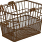 Retrospec Apollo Detachable Front Bike Basket Steel Half-Mesh with Integrated Detachable Hooks and Built-In Handle, Easy Assembly and Portability for Bicycles