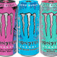 Monster Energy Ultra Variety Pack, Blue Hawaiian, Ultra Vice Guava, Ultra Fantasy Ruby Red, Sugar Free Energy Drink, 16 Ounce (Pack of 15)