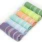 HAVLULAND Luxury Turkish Beach Towel - 100% Organic Cotton, Ultra-Soft, Quick-Dry & Sand-Free - Large, Lightweight & Absorbent for Travel & Pool Blanket