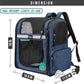 PetAmi Dog Backpack Carrier for Small Large Cat, Pet, Puppies, Ventilated Pet Hiking Backpack Travel Bag, Airline Approved Cat Backpack Carrier, Safety Back Support, Camping Biking, Max 18 lbs, Navy