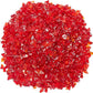 TWINKLING High Luster Fire Glass Gravel Stone Glitter,Broken Glass,Fire Gems Chips,Crushed Glass for Fire Pit Crafts Resin Art Aquarium Garden Decoration,3-6mm,1-Pound Jar (Red)