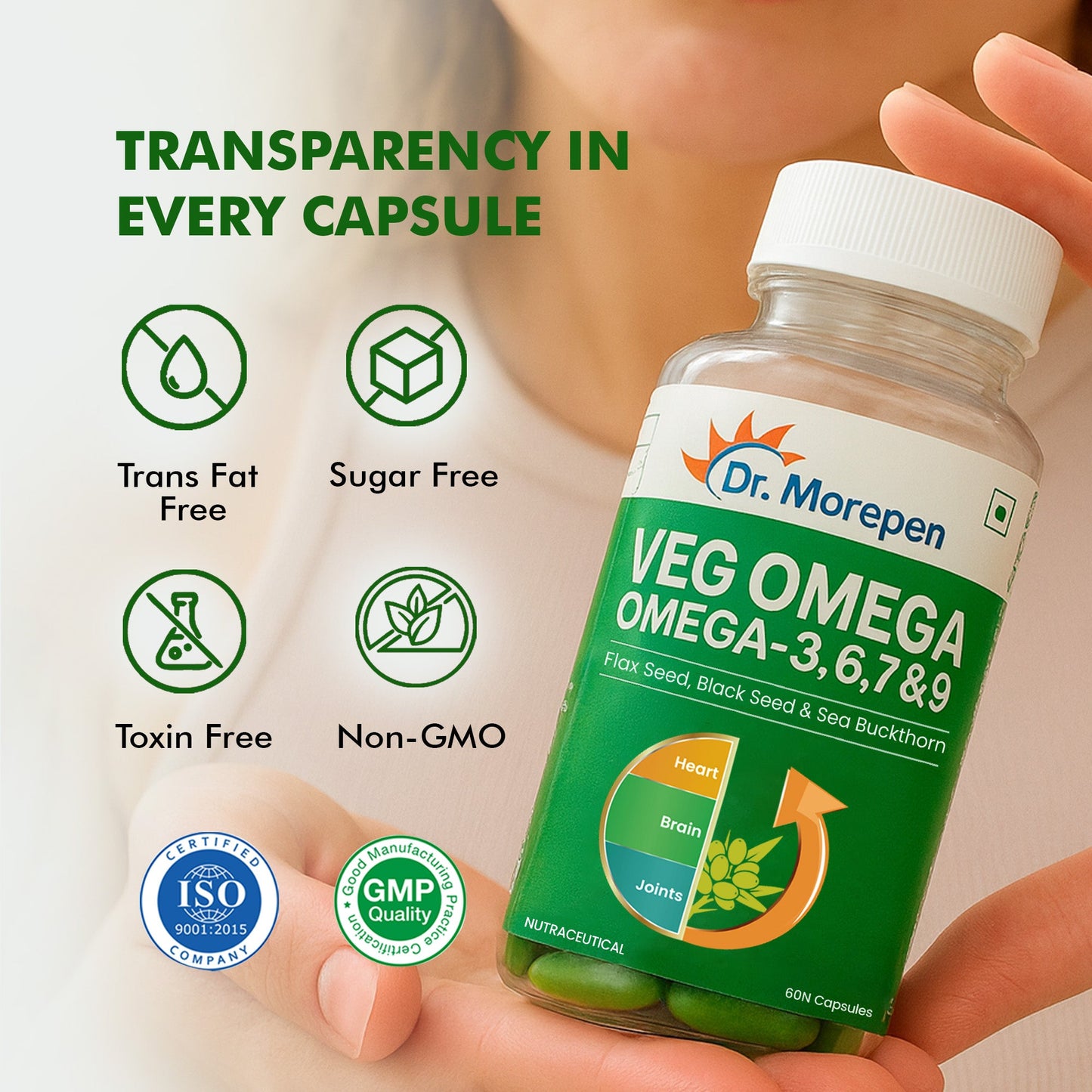 Dr. Morepen Veg-Omega Veg Capsules