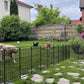 Dog Playpen Outdoor 24 Panels Heavy Duty Dog Fence 47" Height with Thick Pipe Anti-Rust with Doors Portable for RV Camping Yard, Total 54FT, 227 Sq.ft, Snowy Black