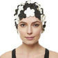 BEEMO Floral Petal Ladies Bathing Swim Cap Women Retro Swim Hat Long/Short Hair
