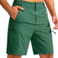 Pudolla Men's Hiking Cargo Shorts 9" Lightweight Outdoor Work Shorts for Men Travel Golf Camping Casual with 5 Zipper Pockets