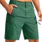 Pudolla Men's Hiking Cargo Shorts 9" Lightweight Outdoor Work Shorts for Men Travel Golf Camping Casual with 5 Zipper Pockets