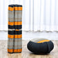 Leewadee Meditation Cushion Set – 1 Round Zafu Meditation Pillow and 1 Square Roll-Up Zabuton Meditation Mat, Pillows Bundle Filled with Kapok