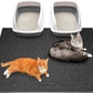 Yimobra Cat Litter Mat, 47"x36" Litter Box Mat with Litter Lock Mesh, Soft Cat Litter Mat Litter Trapping Mat, Easy to Clean, Non-Slip, Water Resistant, Litter Free Floors, Black