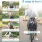 Dog Bike Basket Carrier, Pet Bicycle Front Carrier Backpack for Bike Riding Foldable Removable, Reflective Strips, 2 Side Storage Pockets, Pet Travel Bag for Cats Small Dogs