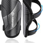 Shin Guards Soccer Kids Youth, CE Certified Airsfish Shin Guard Protection Gear for 2-18 Years Old Boys Girls Teenagers High Impact Resistant Breathable Comfortable 1 Pair 4 Sizes