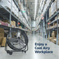 24 Inch High-Velocity Industrial Metal Drum Fan 8,800 CFM, 3-Speed Heavy Duty Floor Fan, 360-Degree Tilt for Commercial, Warehouse, Workshops, Garage, Factory, and Basement with Extreme Power