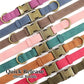Didog Soft PU Leather Dog Collar, Stylish Quick Released Dog Collars for Medium Dogs, Easy Clean Adjustable Pet Collar for Daily Walking, Red, M Fit 13-21" Neck