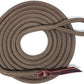 Double Braid Polyester Yacht Horse Lead Rope with Loop 12ft. or 14ft. Lengths (Brown, 14 ft. No Snap)