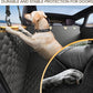 Back Seat Extender for Dogs, PVC Rods Support and Hard Bottom Car Seat Cover for Dogs, Heavy Duty Dog Car Seat Cover for Back Seat, Dog Hammock for Car, Waterproof Pet Bed For Car, SUV, Truck