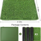 Dog Grass Pad with Tray: 3 Pack Grass Pee Pads for Dogs Potty for Puppy Training, Artificial Turf for Dogs with Collection Tray for Indoor /Outdoor /Patio /Balcony, 22"x18" Green