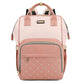 Diaper Bag Backpack, Diaper Bags for Baby Girls Boys, Baby Bags for Moms Dads, Nappy Changing Bag with Insulated Pockets,Multi-functional Waterproof Backpack with Stroller straps -Pink light pink