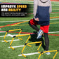 8 Pcs Adjustable Speed Training Hurdles 6" 9" 12" Speed Agility Hurdle Jumping Training Fitness Equipment Plyometric for Athletes Soccer Basketball Track Field